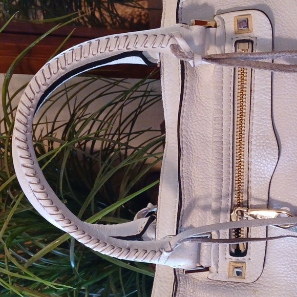 REBECCA MINKOFF Pebble Leather Regan Convertible Satchel Tote Bag - Picture 8 of 14